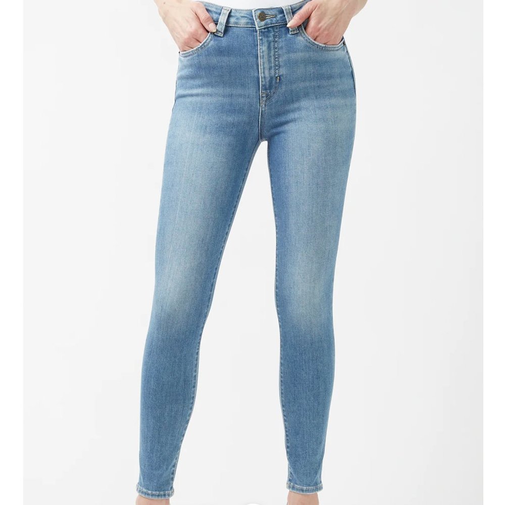 Buffalo David Bitton High Rise Skinny Skylar Jeans in Vintage Light Blue, 27